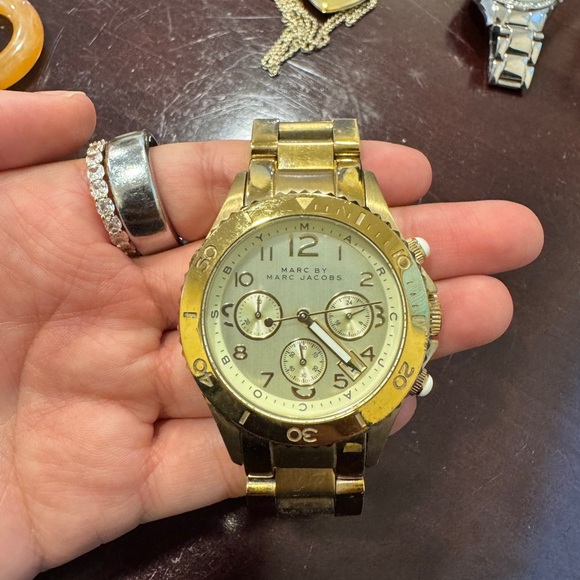 Marc by Marc Jacobs Gold Chronograph Watch - Picture 1 of 3
